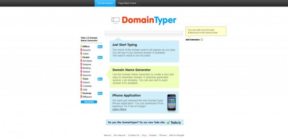 Domain Type aplicacion