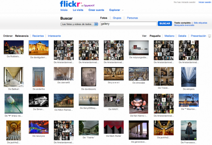 Galeria de fotos Flickr