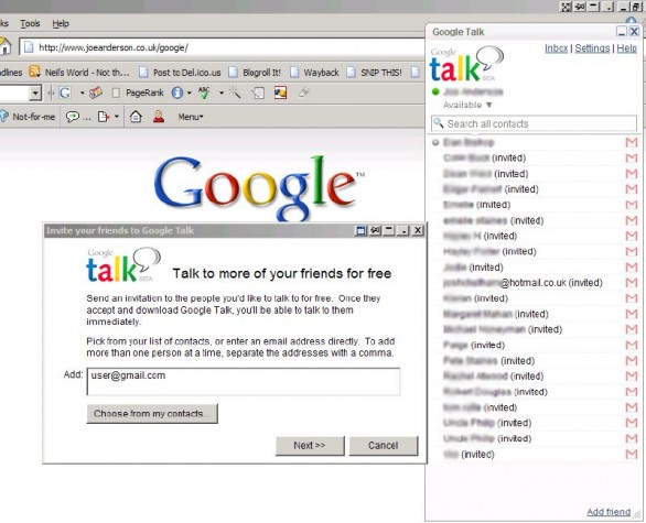 Chat Google Talk