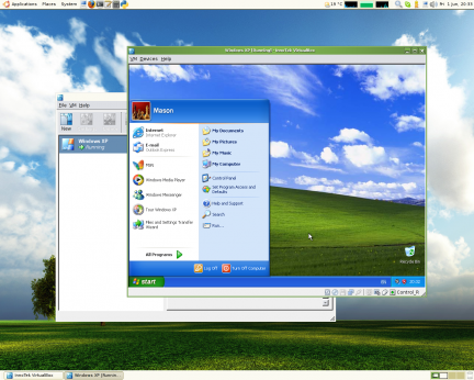 Windows sobre Linux 