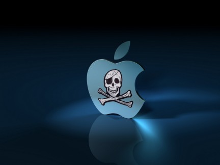 Imagen trucada del logo de Apple